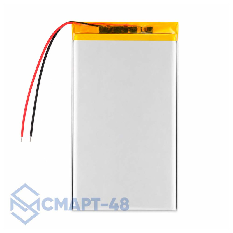 Аккумулятор универсальный на проводках 3.7V 5000mAh 123x65x4мм