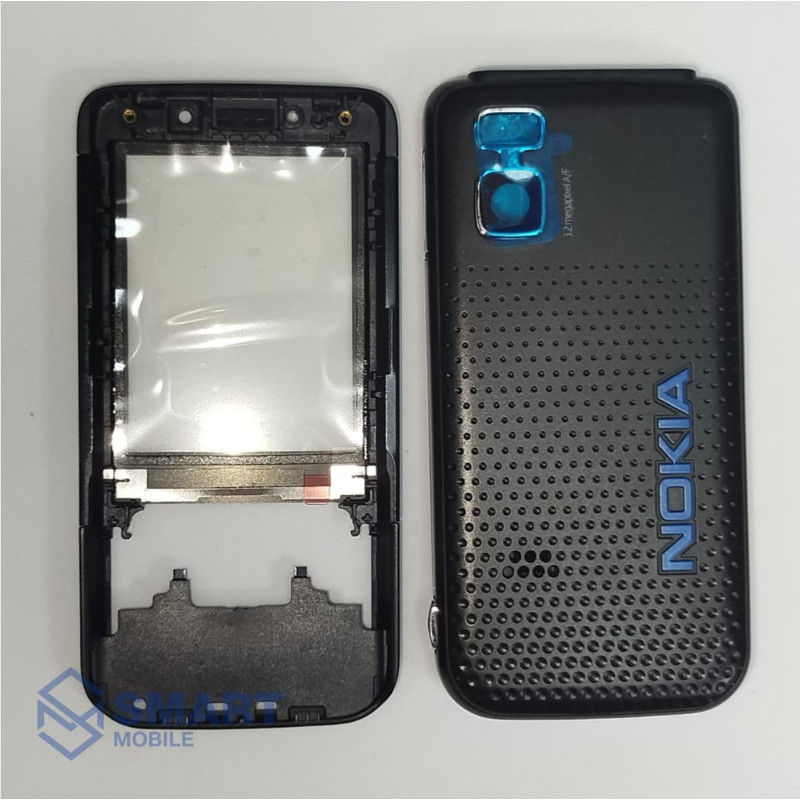 Корпус для Nokia 5610 (черный/синий) (без клавиатуры)