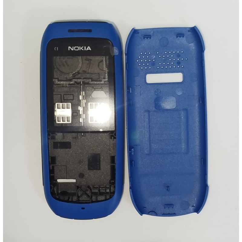 Корпус для Nokia C1-00 (синий) (без клавиатуры)