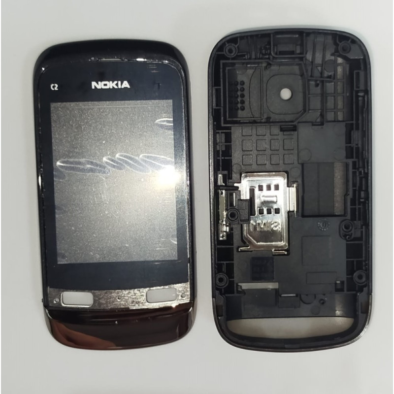 Корпус для Nokia C2-06 (серебро)