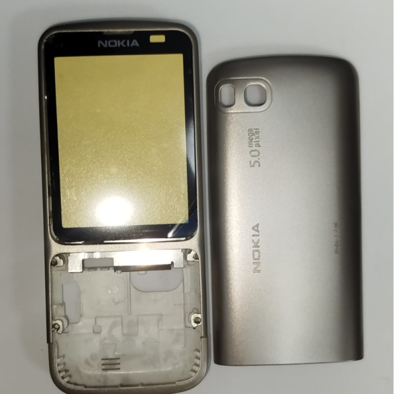 Корпус для Nokia C3-01 (серебро) (без клавиатуры)