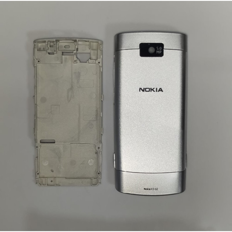 Корпус для Nokia X3-02 (серебро)