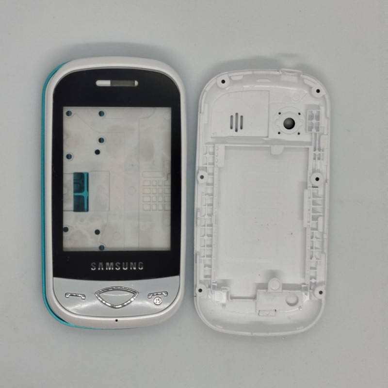 Корпус для Samsung B3410 + средняя часть + клавиатура (англ.) (белый) High Copy