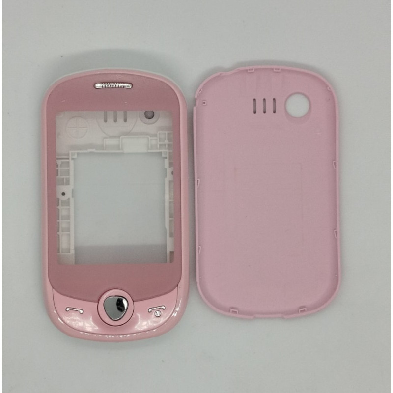Корпус для Samsung C3510 + средняя часть + клавиатура (розовый)