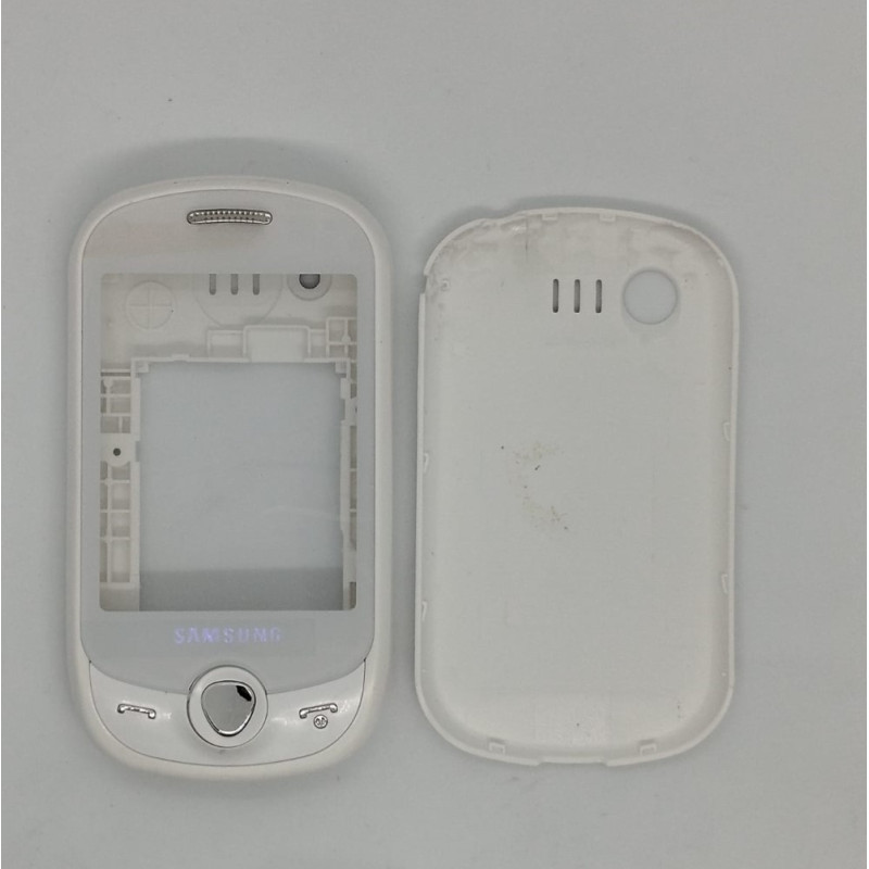 Корпус для Samsung C3510 + средняя часть + клавиатура (белый)