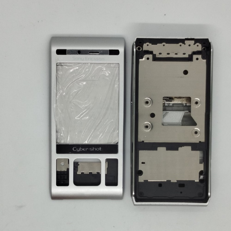 Корпус для Sony Ericsson C905 + средняя часть (серебро)