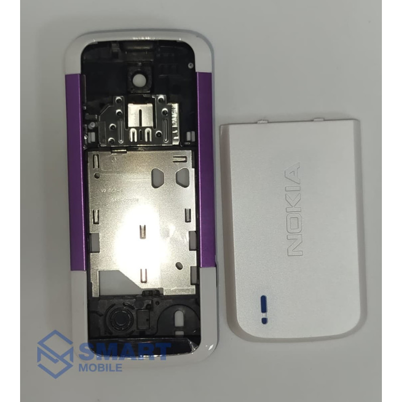 Корпус для Nokia 5000 + средняя часть (белый-лиловый)