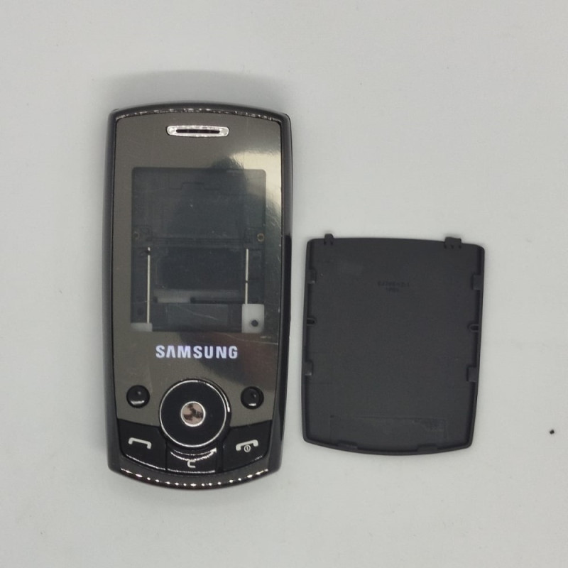 Корпус для Samsung Galaxy J700F J7 + средняя часть + клавиатура (англ.) (серый)