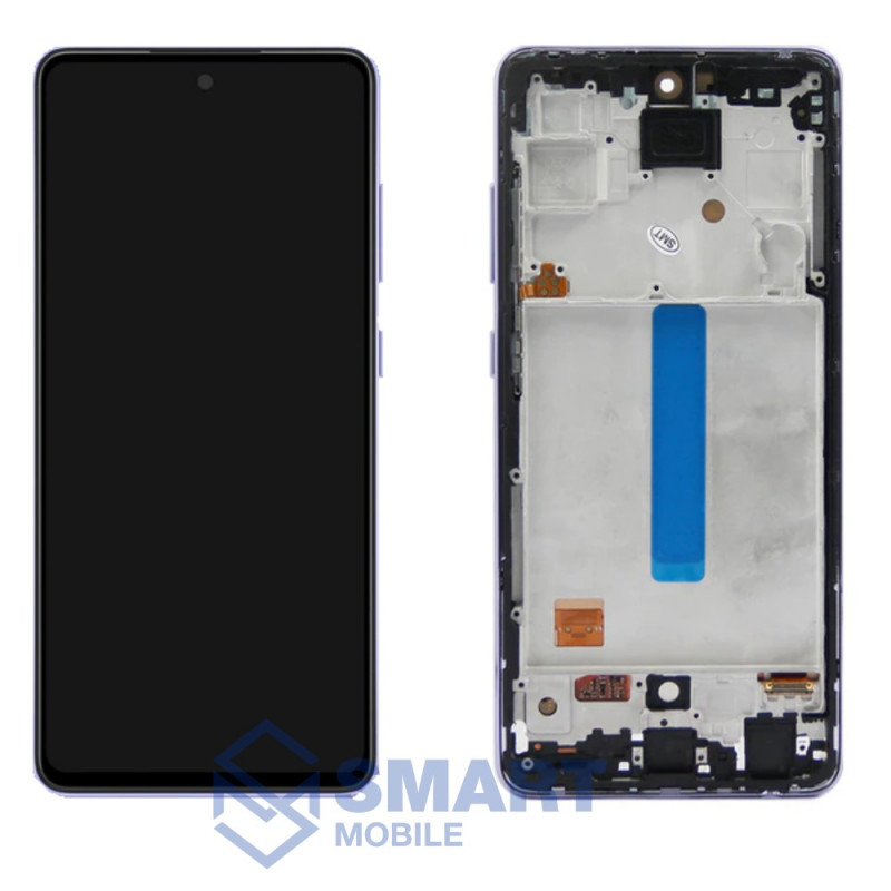 Дисплей для Samsung Galaxy A525F/A526F A52/A528F A52s + тачскрин в рамке (фиолетовый) сервисный 100% 