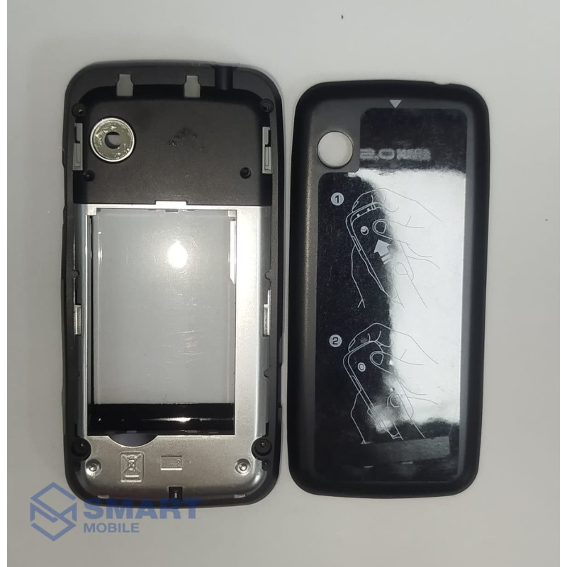 Корпус для LG GS290 + средняя часть + клавиатура (черный)