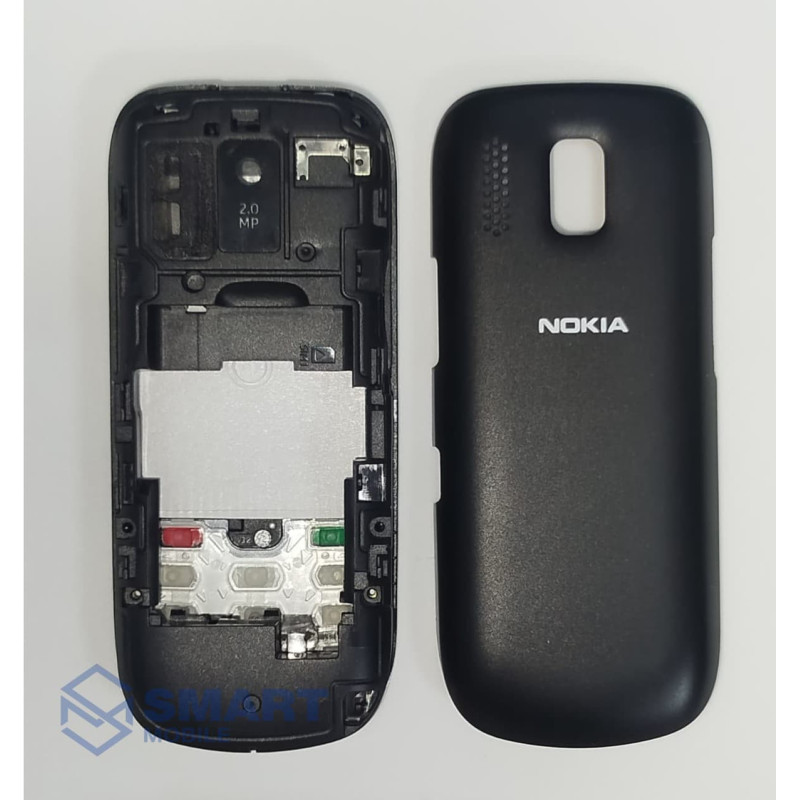 Корпус для Nokia 202 (черный)