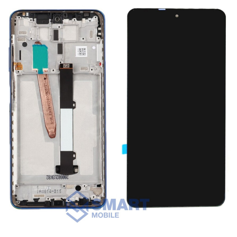 Дисплей для Xiaomi Poco X3 NFC/X3 Pro + тачскрин в рамке (синий) (100% LCD)