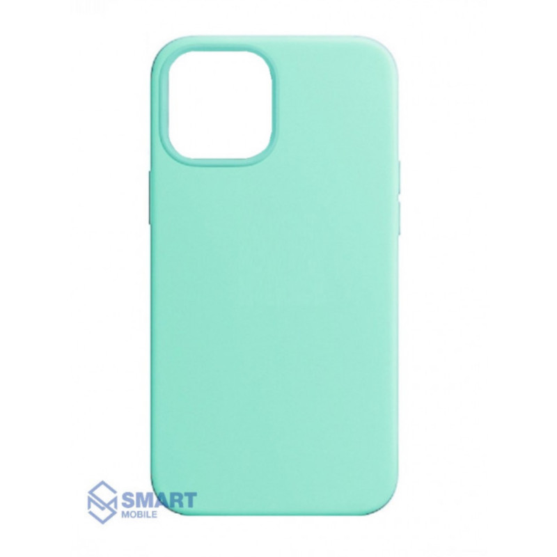 Чехол для iPhone 14 Pro "Silicone Case" (мятный) с лого