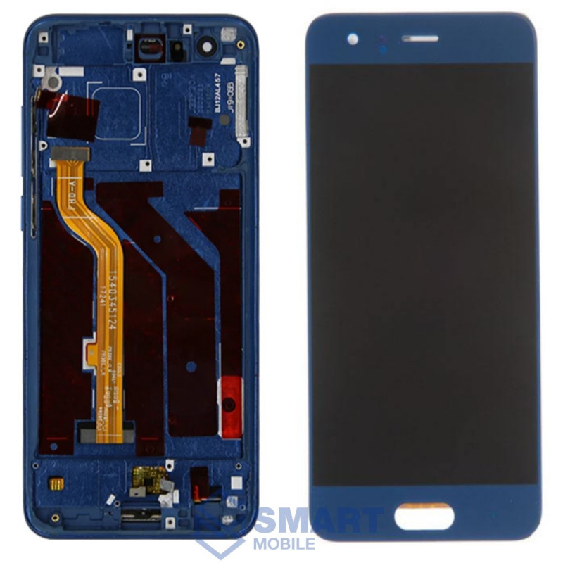 Дисплей для Huawei Honor 9/9 Premium + тачскрин в рамке (синий) (100% LCD)