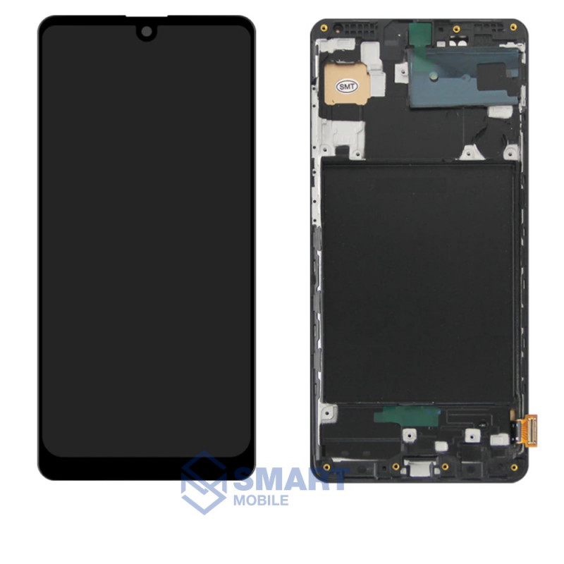 Дисплей для Samsung Galaxy A715F A71 + тачскрин в рамке (черный) (OLED) полноразмерный