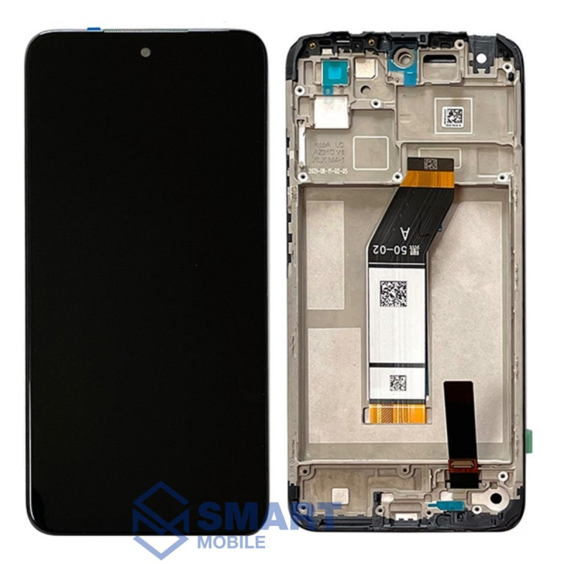 Дисплей для Xiaomi Redmi 10 + тачскрин в рамке (черный) (100% LCD)