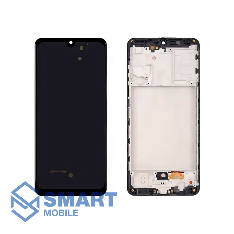 Дисплей для Samsung Galaxy A315F A31 + тачскрин в рамке (черный) (OLED) полноразмерный