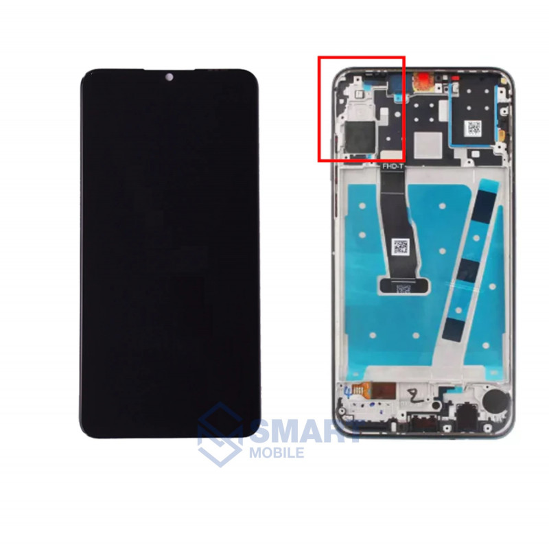 Дисплей для Huawei P30 Lite/Nova 4e/Honor 20S/20 Lite (48МП) + тачскрин в рамке (синий) (100% LCD)