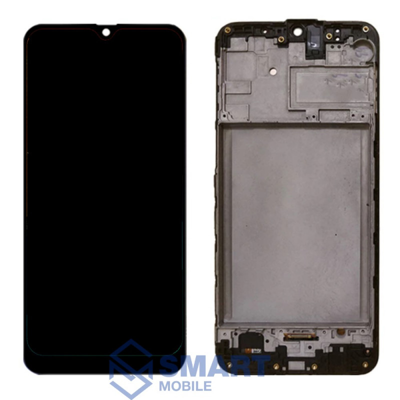 Дисплей для Samsung Galaxy M215F M21/M307F M30s + тачскрин в рамке (черный) (OLED) полноразмерный