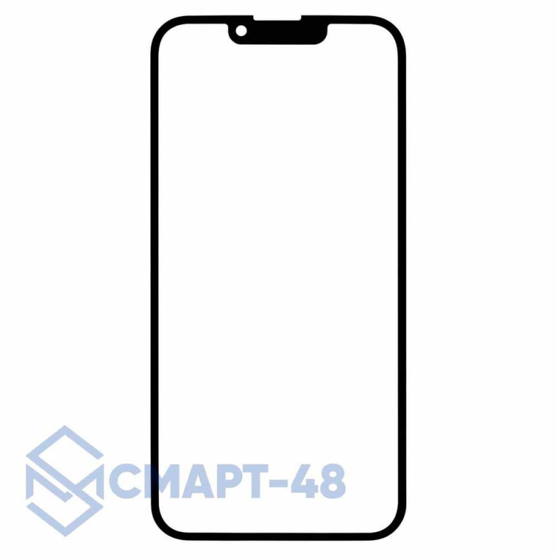 Стекло для переклейки iPhone 13 Pro Max + OCA (черный) Премиум (Mitsubishi)