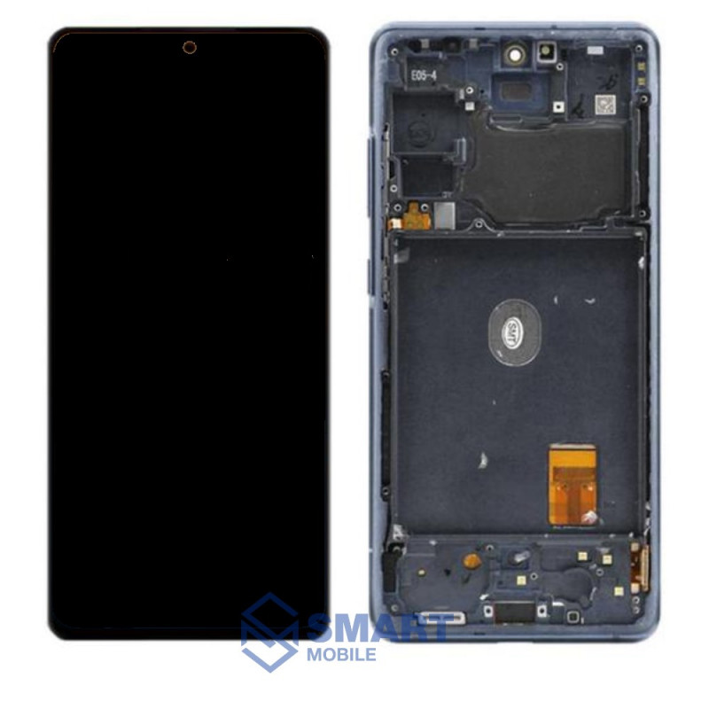 Дисплей для Samsung Galaxy G780F S20 FE/G781 S20 Lite + тачскрин в рамке (синий) сервисный 100%  