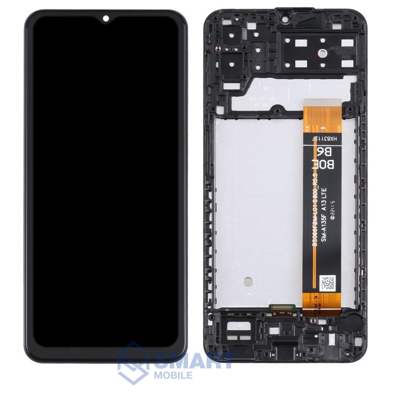 Дисплей для Samsung Galaxy A135F/A137F A13 + тачскрин в рамке (черный) (100% LCD)