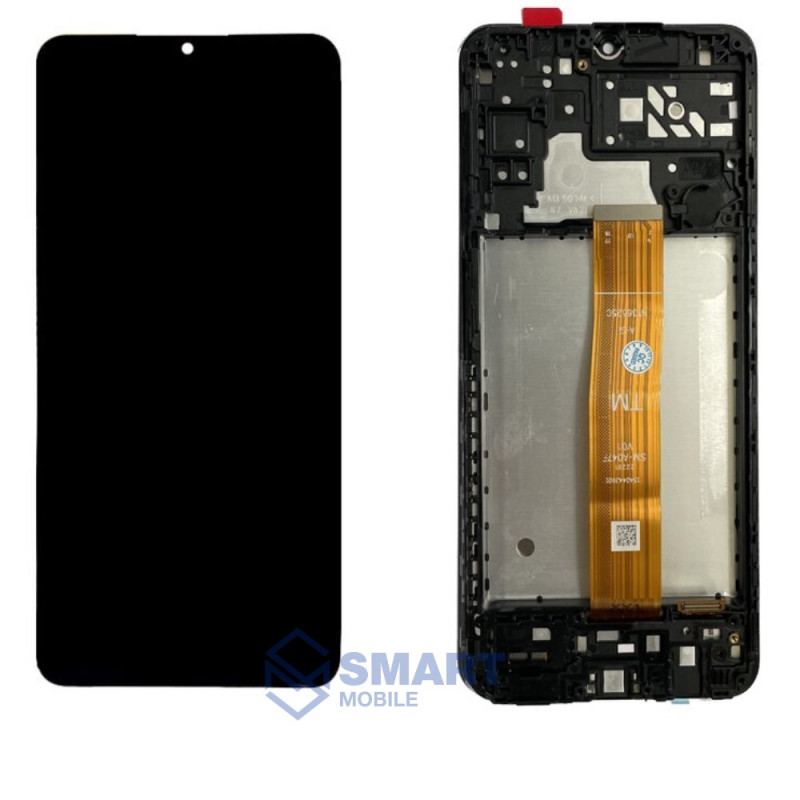 Дисплей для Samsung Galaxy A047F A04s + тачскрин в рамке (черный) сервисный 100%