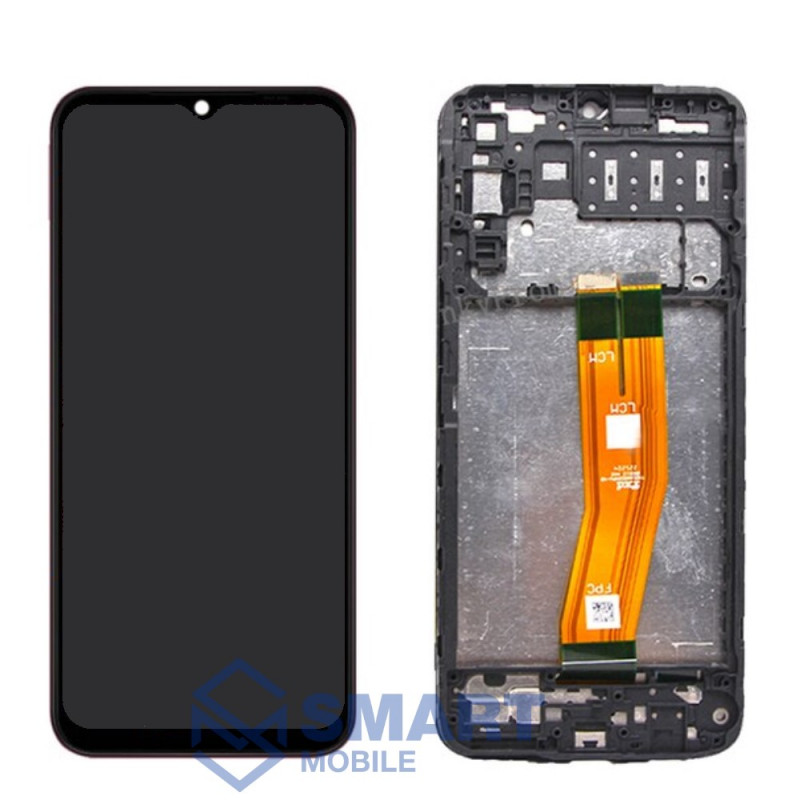 Дисплей для Samsung Galaxy A145F/A145B A14 4G + тачскрин в рамке (черный) (100% LCD)