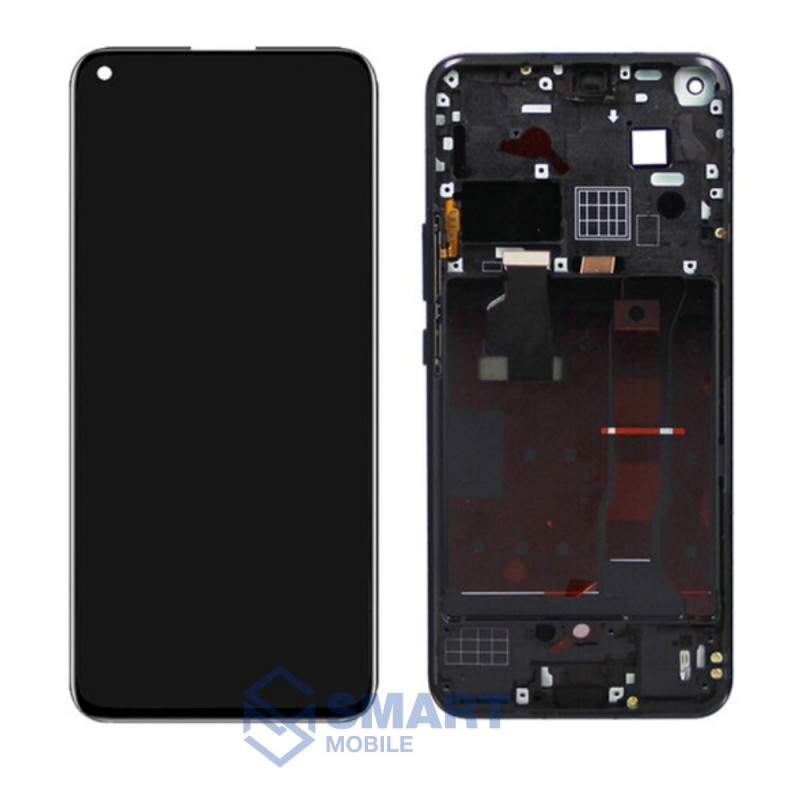 Дисплей для Huawei Honor 30/30 Premium/Nova 7 + тачскрин в рамке (черный) (100% LCD)