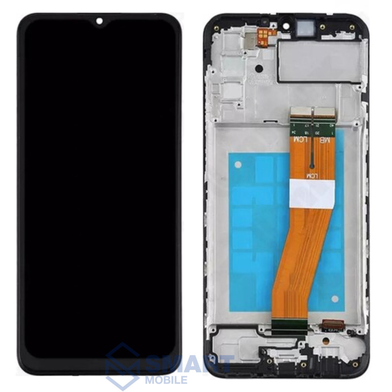 Дисплей для Samsung Galaxy A037F/A037M A03s + тачскрин в рамке (черный) (100% LCD)