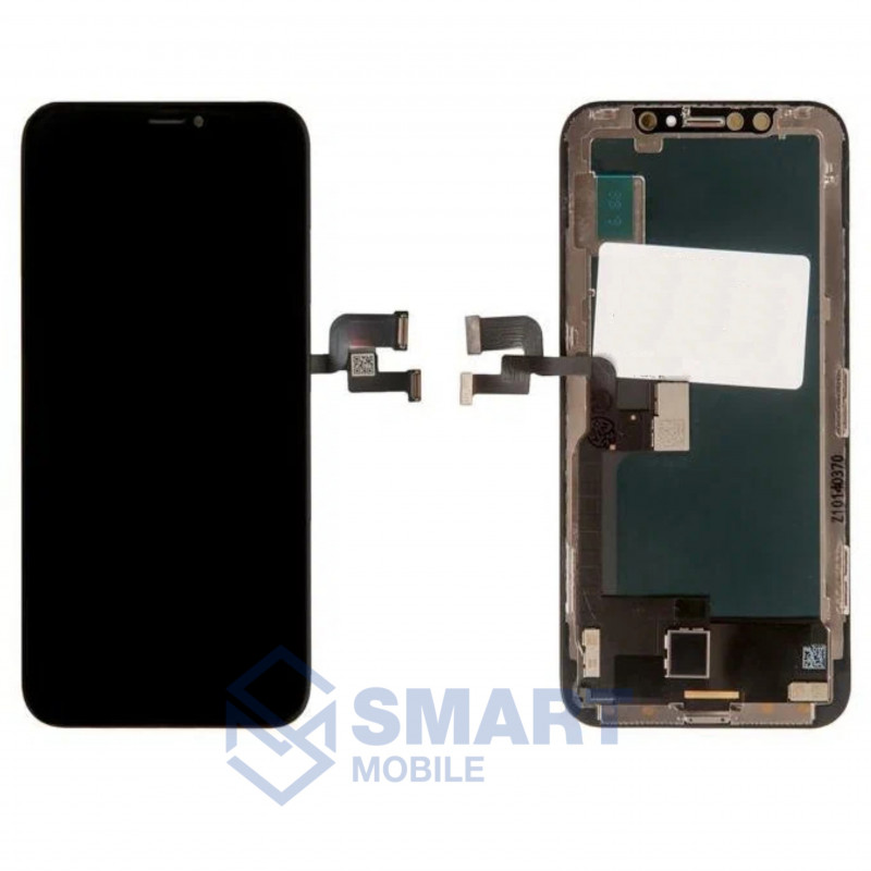 Дисплей для iPhone X + тачскрин в рамке (черный) (Hard OLED) Стандарт HD