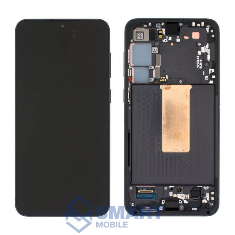 Дисплей для Samsung Galaxy S916 S23 Plus + тачскрин в рамке (черный) сервисный 100%