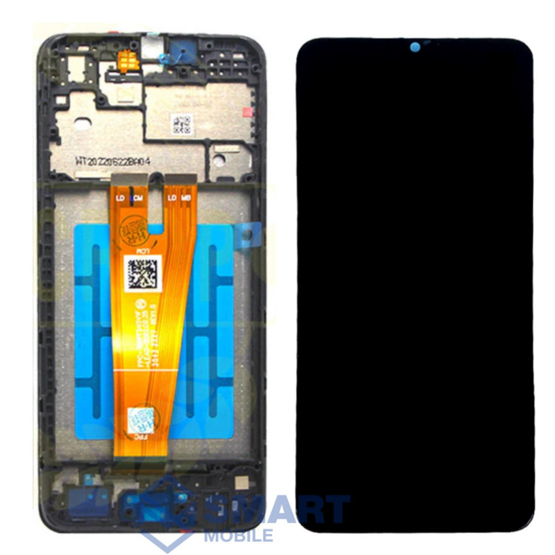 Дисплей для Samsung Galaxy A045F A04 + тачскрин в рамке (черный) сервисный 100%