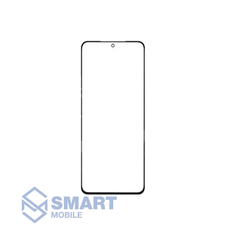 Стекло для переклейки Samsung Galaxy G991B S21 + OCA (черный) (Mitsubishi)