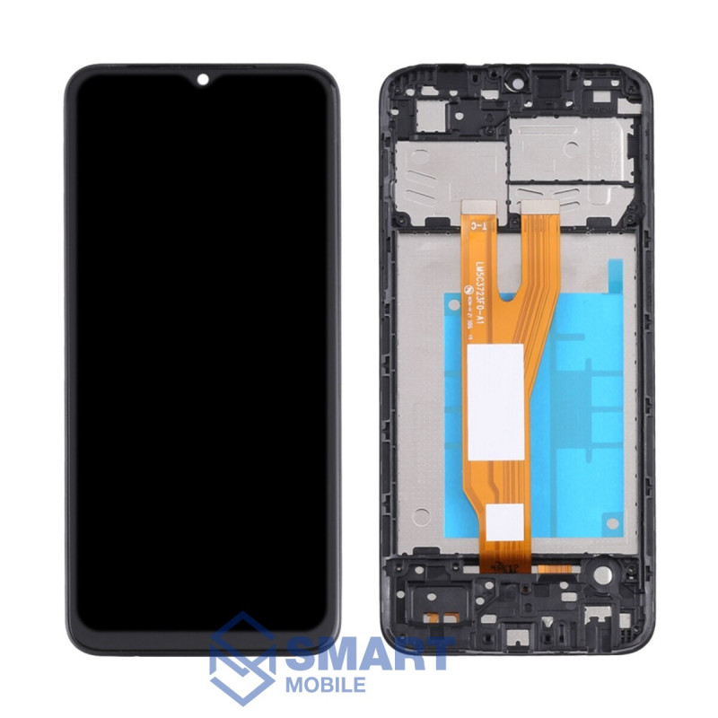 Дисплей для Samsung Galaxy A032F A03 Core + тачскрин в рамке (черный) (100% LCD)