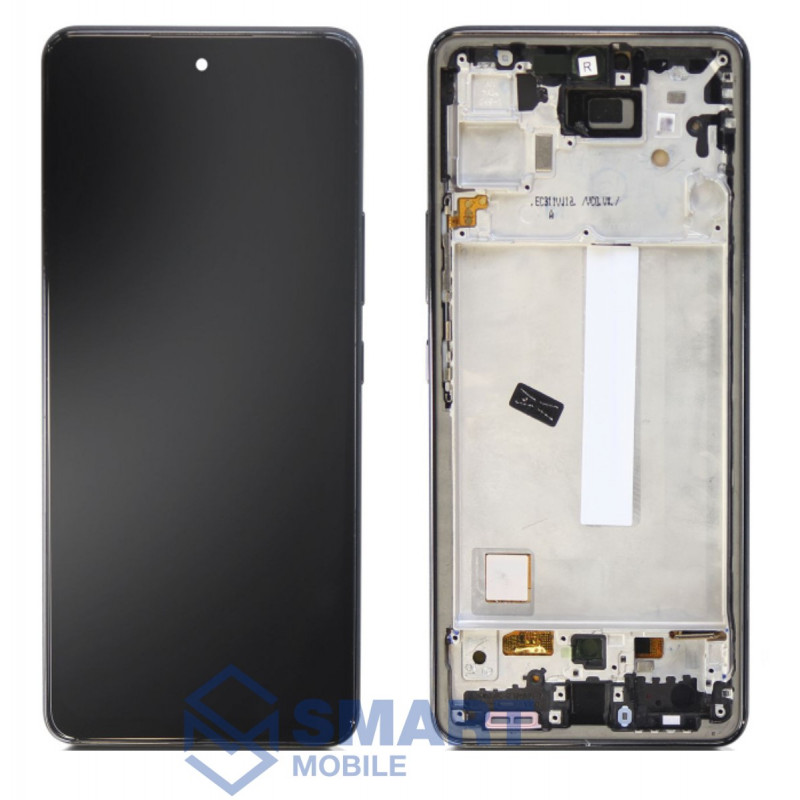 Дисплей для Samsung Galaxy A536F A53 5G + тачскрин в рамке (черный) (OLED) полноразмерный
