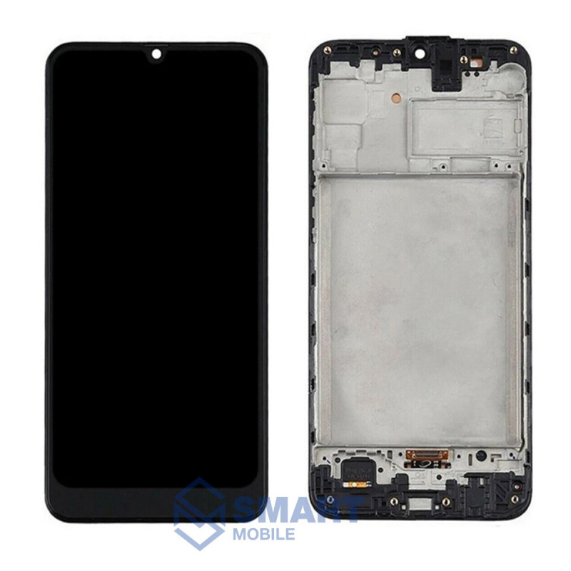 Дисплей для Samsung Galaxy M315F M31 + тачскрин в рамке (черный) (OLED) полноразмерный