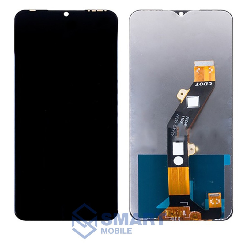 Дисплей для Infinix Hot 30i/Smart 7 Plus/Tecno Pop 7 + тачскрин (черный) (100% LCD)