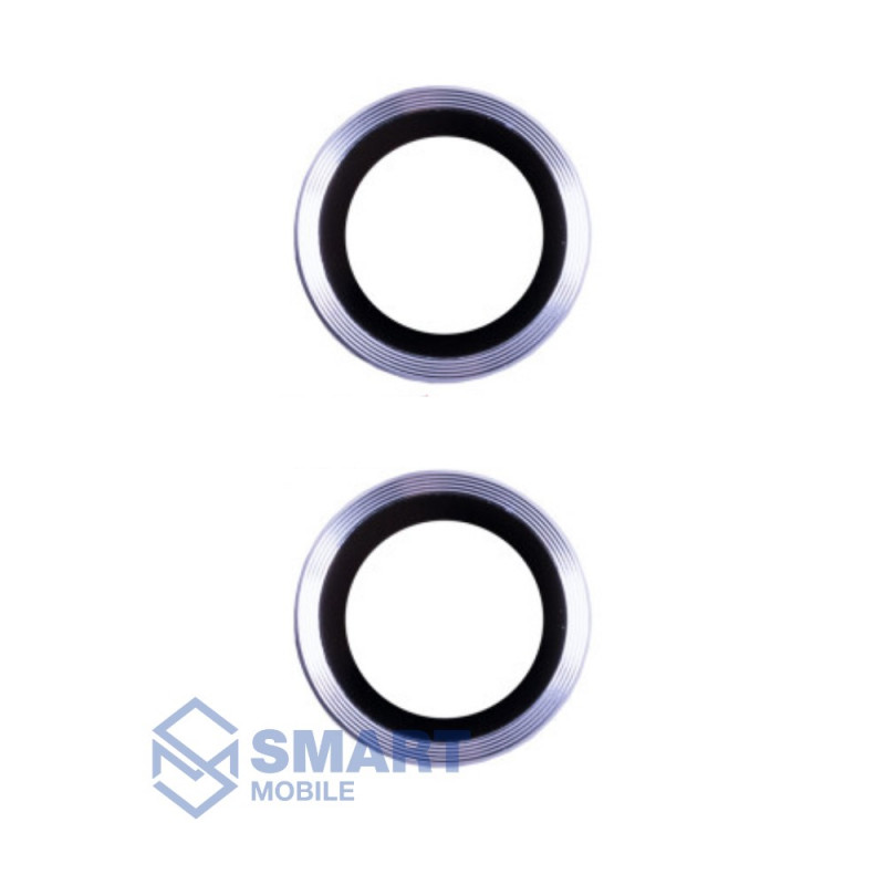 Стекло камеры для iPhone 14/14 Plus (фиолетовый) (комплект 2 шт)