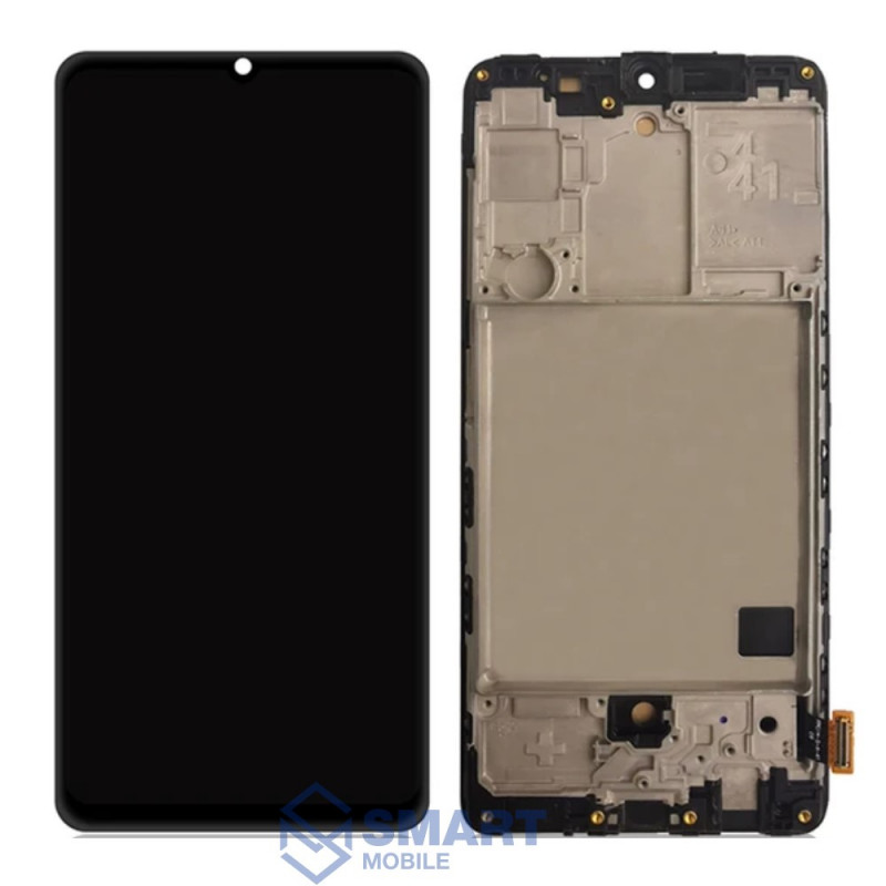 Дисплей для Samsung Galaxy A415F A41 + тачскрин в рамке (черный) (100% LCD)