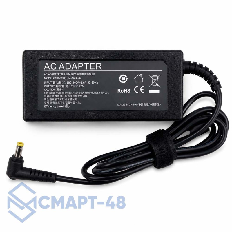 СЗУ Блок питания для ноутбука Acer 19V 3.42A (5.5x1.7мм) 65W без кабеля