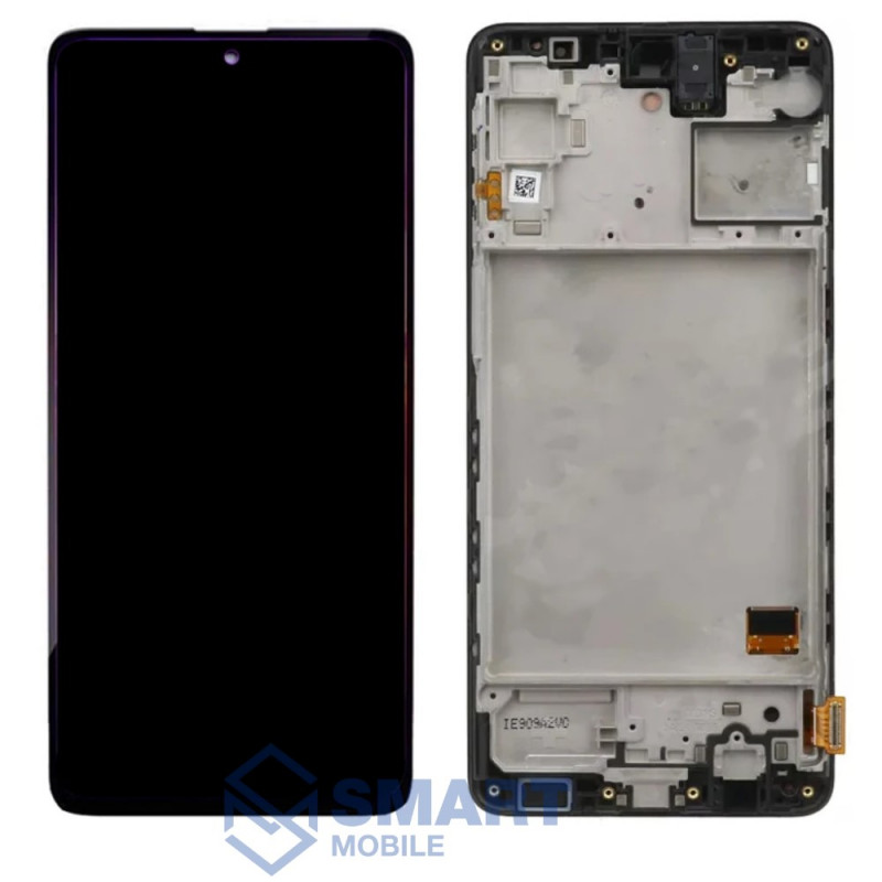 Дисплей для Samsung Galaxy M317F M31s + тачскрин в рамке (черный) (OLED) полноразмерный