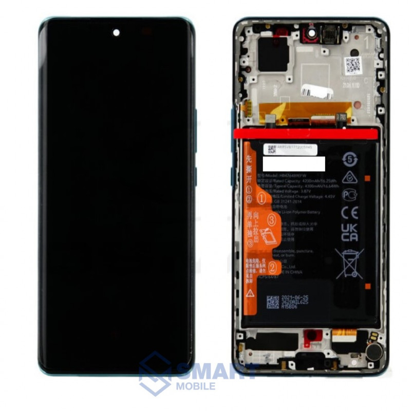 Дисплей для Huawei Honor 50 + тачскрин в рамке + АКБ (черный) сервисный 100%