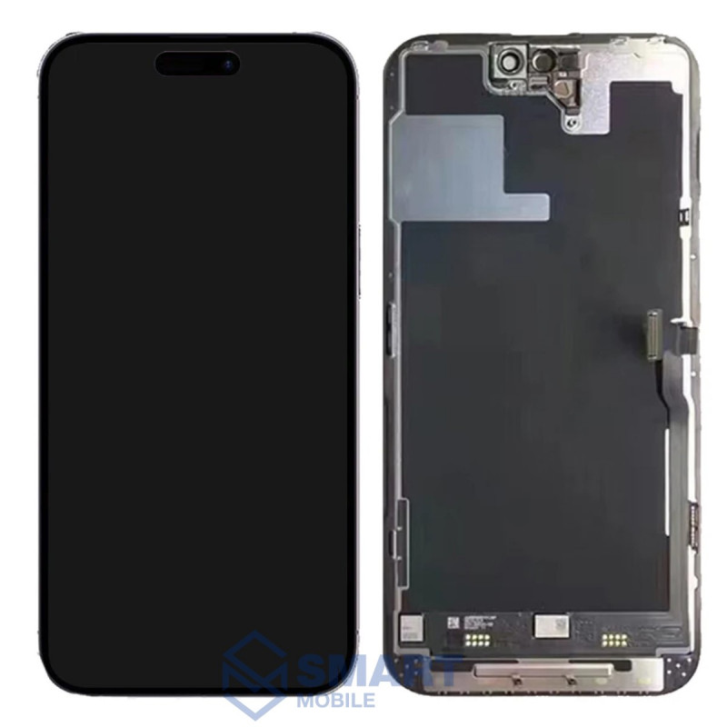 Дисплей для iPhone 14 Pro Max + тачскрин в рамке (черный) (Hard OLED) 