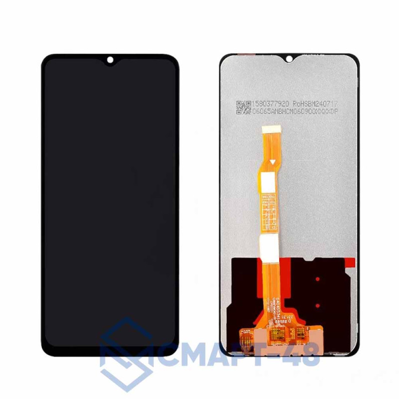 Дисплей для Vivo Y27s/Y27 4G + тачскрин (черный) (ориг)
