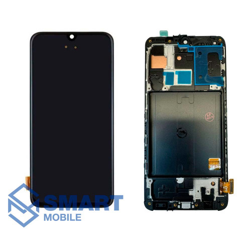 Дисплей для Samsung Galaxy A405F A40 + тачскрин в рамке (черный) (100% LCD)