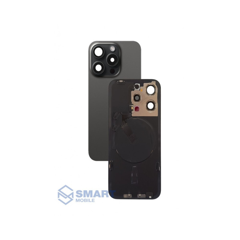 Задняя крышка для iPhone 15 Pro (натуральный титан) + стекло камеры Премиум