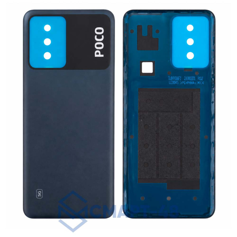 Задняя крышка для Xiaomi Poco X5 5G (черный) Премиум