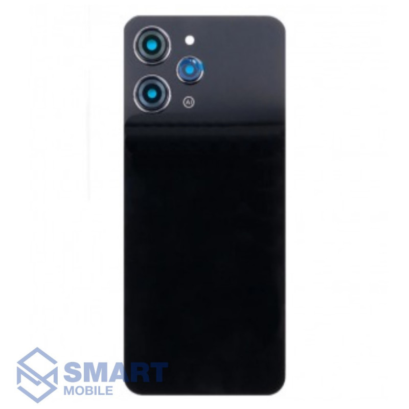 Задняя крышка для Xiaomi Redmi 12 4G (черный) + стекло камеры Premium