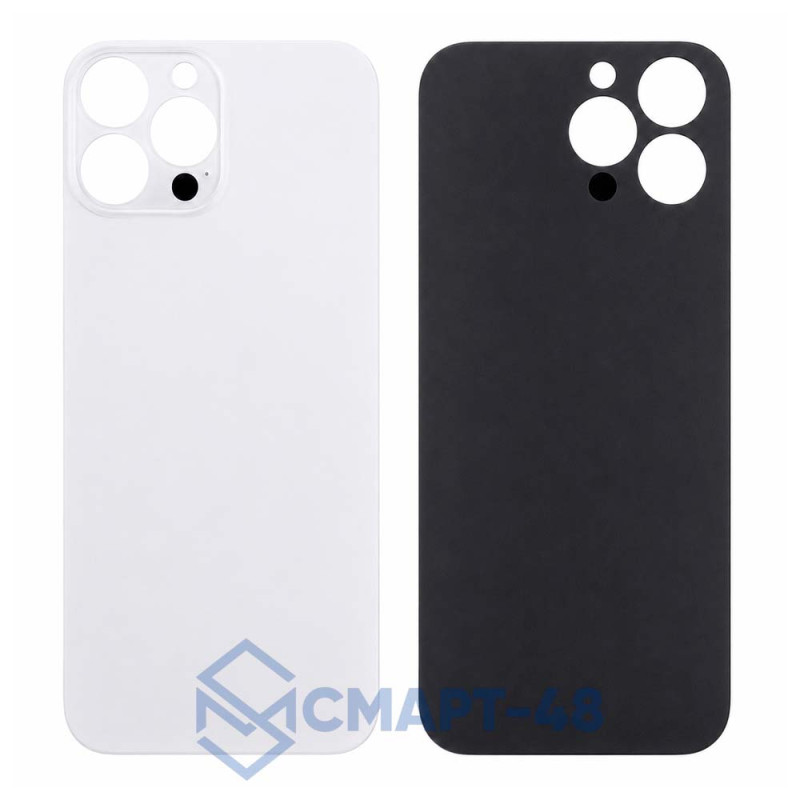 Задняя крышка для iPhone 13 Pro Max (белый) с широким отверстием Премиум